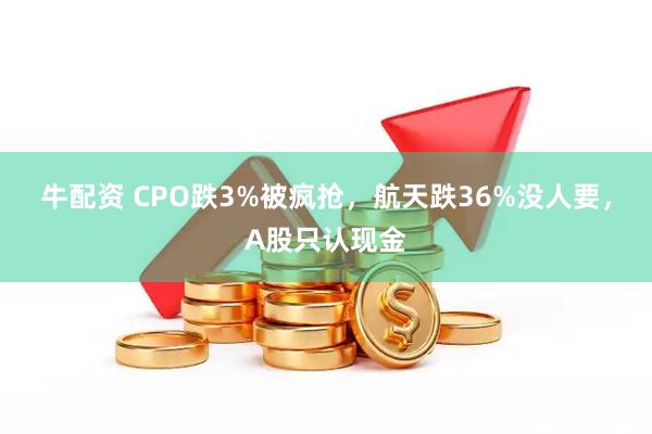 牛配资 CPO跌3%被疯抢，航天跌36%没人要，A股只认现金